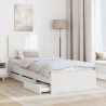 Cadre de lit avec tiroir Blanc 75 x 190 cm Bois Ingénierie 547450547450