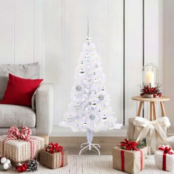 Sapin de Noël artificiel avec 150 LED Blanc 120 cm PVC et Acier 547465547465