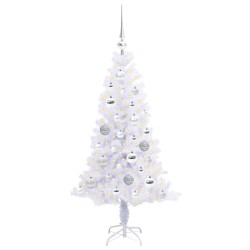 Sapin de Noël artificiel avec 150 LED Blanc 120 cm PVC et Acier 547465547465