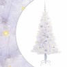 Sapin de Noël artificiel avec 150 LED Blanc 150 cm PVC et Acier 547470547470