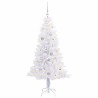 Sapin de Noël artificiel avec 150 LED Blanc 150 cm PVC et Acier 547470547470