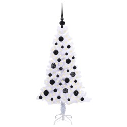 Sapin de Noël artificiel avec 150 LED Blanc 120 cm PVC et Acier 547472547472