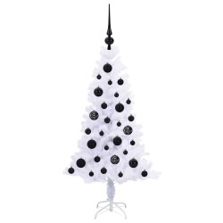Sapin de Noël artificiel avec 150 LED Blanc 120 cm PVC et Acier 547472547472