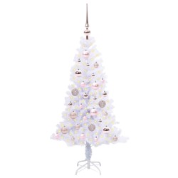 Sapin de Noël artificiel avec 150 LED Blanc 120 cm PVC et Acier 547473547473