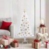 Sapin de Noël artificiel avec 150 LED Blanc 120 cm PVC et Acier 547476547476
