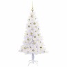Sapin de Noël artificiel avec 150 LED Blanc 150 cm PVC et Acier 547477547477