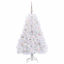 Sapin de Noël Artificiel à Branches Articulées Blanc 120 cm 547479547479