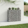 Lit surélevé gabion 2 pcs Argenté 170 x 50 x 150 cm 547482547482