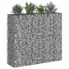 Lit surélevé gabion 2 pcs Argenté 170 x 50 x 150 cm 547482547482