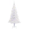 Sapin de Noël artificiel avec 150 LED Blanc 150 cm PVC et Acier 547485547485