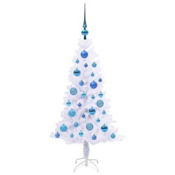 Sapin de Noël artificiel avec 150 LED Blanc 120 cm PVC et Acier 547486547486
