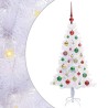 Sapin de Noël artificiel avec 150 LED Blanc 120 cm PVC et Acier 547487547487