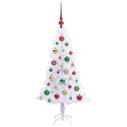 Sapin de Noël artificiel avec 150 LED Blanc 120 cm PVC et Acier 547487547487