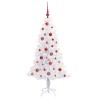 Sapin de Noël artificiel avec 150 LED Blanc 150 cm PVC et Acier 547488547488