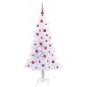 Sapin de Noël artificiel avec 150 LED Blanc 150 cm PVC et Acier 547488547488