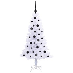 Sapin de Noël artificiel avec 150 LED Blanc 150 cm PVC et Acier 547489547489