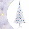 Sapin de Noël artificiel avec 150 LED Blanc 150 cm PVC et Acier 547491547491