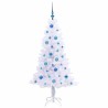 Sapin de Noël artificiel avec 150 LED Blanc 150 cm PVC et Acier 547491547491
