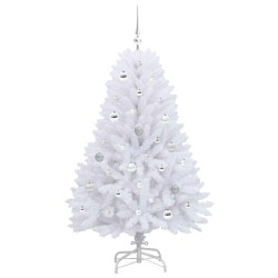Sapin de Noël Artificiel à Branches Articulées Blanc 150 cm 547493547493