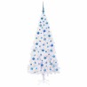 Sapin de Noël artificiel avec 300 LED Blanc 180 cm PVC et Acier 547494547494
