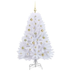 Sapin de Noël Artificiel à Branches Articulées Blanc 150 cm 547497547497