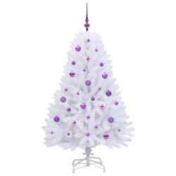 Sapin de Noël Artificiel à Branches Articulées Blanc 150 cm 547498547498