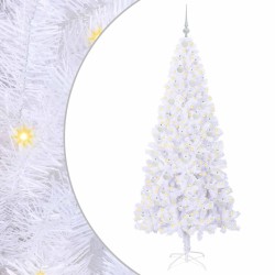 Sapin de Noël artificiel avec 300 LED Blanc 210 cm PVC et Acier 547499547499