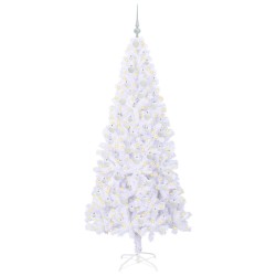Sapin de Noël artificiel avec 300 LED Blanc 210 cm PVC et Acier 547499547499