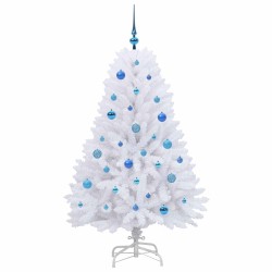 Sapin de Noël Artificiel à Branches Articulées Blanc 150 cm 547501547501