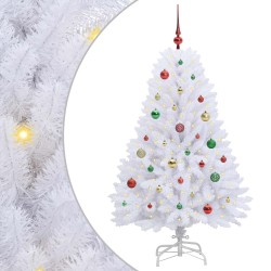 Sapin de Noël Artificiel à Branches Articulées Blanc 150 cm 547504547504