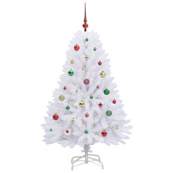 Sapin de Noël Artificiel à Branches Articulées Blanc 150 cm 547504547504