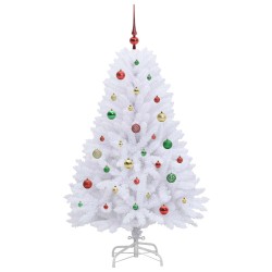 Sapin de Noël Artificiel à Branches Articulées Blanc 150 cm 547504547504