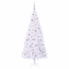 Sapin de Noël artificiel avec 300 LED Blanc 180 cm PVC et Acier 547507547507