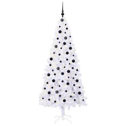 Sapin de Noël artificiel avec 300 LED Blanc 210 cm PVC et Acier 547509547509
