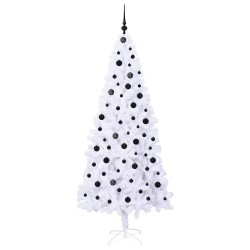 Sapin de Noël artificiel avec 300 LED Blanc 210 cm PVC et Acier 547509547509