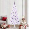 Sapin de Noël artificiel avec 300 LED Blanc 210 cm PVC et Acier 547510547510