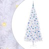 Sapin de Noël artificiel avec 300 LED Blanc 210 cm PVC et Acier 547513547513