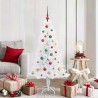 Sapin de Noël artificiel avec 150 LED Blanc 150 cm PVC et Acier 547517547517