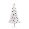 Sapin de Noël artificiel avec 150 LED Blanc 150 cm PVC et Acier 547517547517