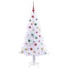 Sapin de Noël artificiel avec 150 LED Blanc 150 cm PVC et Acier 547517547517