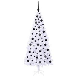 Sapin de Noël artificiel avec 300 LED Blanc 180 cm PVC et Acier 547519547519