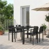 Ensemble de meubles d'extérieur 5 pcs Noir et anthracite 547522547522