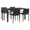 Ensemble de meubles d'extérieur 5 pcs Noir et anthracite 547522547522
