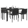 Ensemble de meubles d'extérieur 5 pcs Noir et anthracite 547522547522