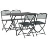 Ensemble de meubles d'extérieur 5 pcs Anthracite Fer et Acier 547523547523