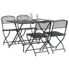 Ensemble de meubles d'extérieur 5 pcs Anthracite Fer et Acier 547523547523