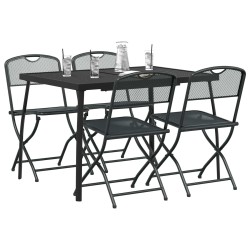 Ensemble de meubles d'extérieur 5 pcs Anthracite Fer et Acier 547524547524