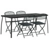 Ensemble de meubles d'extérieur 5 pcs Anthracite Fer et Acier 547525547525