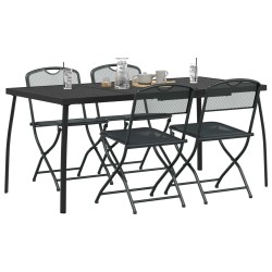 Ensemble de meubles d'extérieur 5 pcs Anthracite Fer et Acier 547525547525