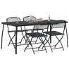 Ensemble de meubles d'extérieur 5 pcs Anthracite Fer et Acier 547525547525
